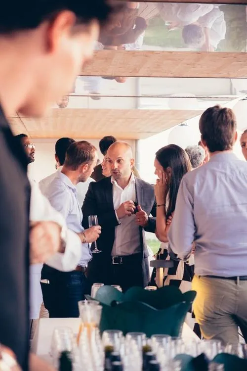 Moment de networking entre résidents de Lumen
